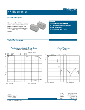STK4052 Datasheet PDF KR Electronics, Inc.