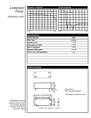 2306 Datasheet PDF KR Electronics, Inc.