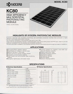 KC80 Datasheet PDF Kyocera Kinseki Corpotation