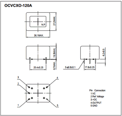 OCVCXO-120A Datasheet PDF Kyocera Kinseki Corpotation