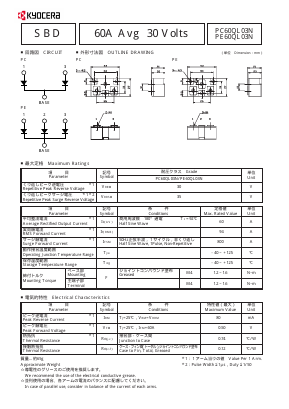 PC60QL03N Datasheet PDF Kyocera Kinseki Corpotation