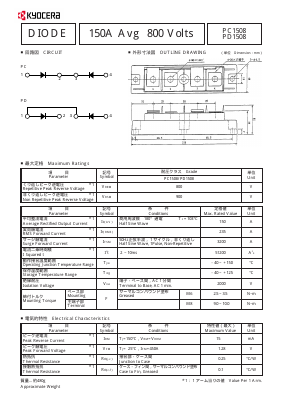 PC1508 Datasheet PDF Kyocera Kinseki Corpotation