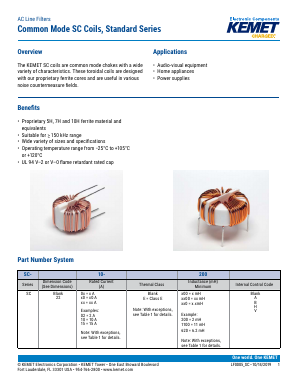 SC22-08-170 Datasheet PDF KEMET