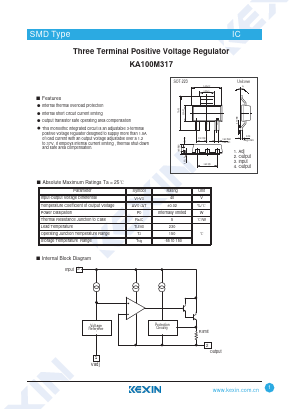 KA100M317 Datasheet PDF KEXIN Industrial