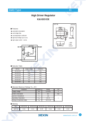 KA10O133 Datasheet PDF KEXIN Industrial