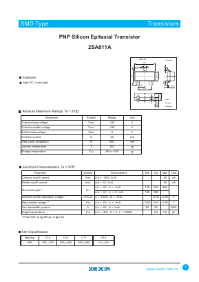 A811A Datasheet PDF KEXIN Industrial