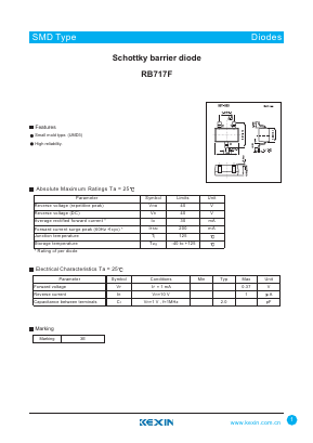 RB717F Datasheet PDF KEXIN Industrial