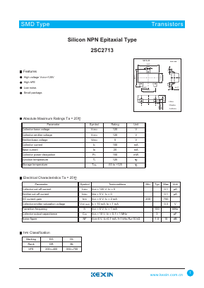 C2713 Datasheet PDF KEXIN Industrial