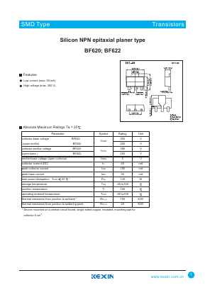 BF620 Datasheet PDF KEXIN Industrial