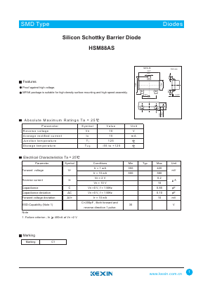 HSM88AS Datasheet PDF KEXIN Industrial