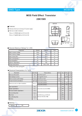 K1585 Datasheet PDF KEXIN Industrial