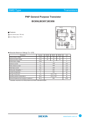 BC857_ Datasheet PDF KEXIN Industrial