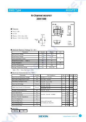 K1588 Datasheet PDF KEXIN Industrial
