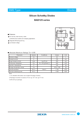 BAS125-06 Datasheet PDF KEXIN Industrial