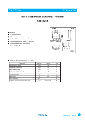 FCX1149A Datasheet PDF KEXIN Industrial