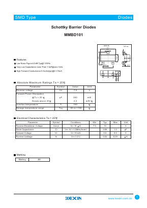 MMBD101 Datasheet PDF KEXIN Industrial