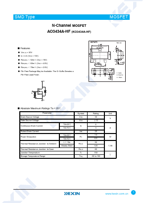 KO3434A-HF Datasheet PDF KEXIN Industrial