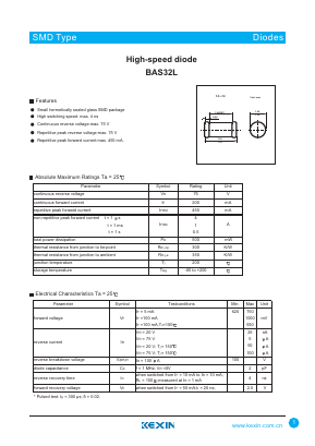 BAS32L Datasheet PDF KEXIN Industrial