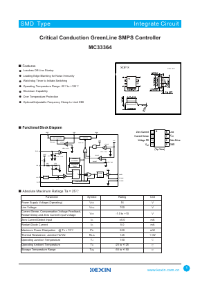 MC33364 Datasheet PDF KEXIN Industrial