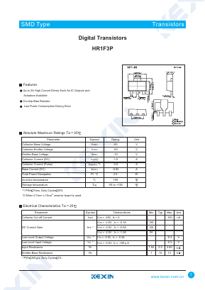 HR1F3P Datasheet PDF KEXIN Industrial