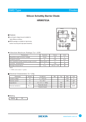 HRW0703A Datasheet PDF KEXIN Industrial