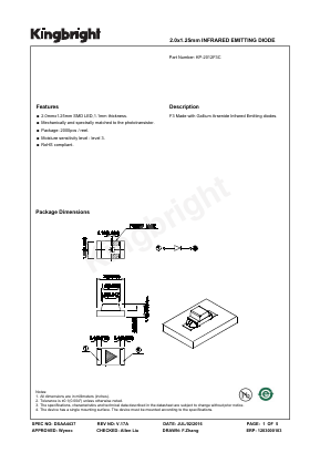 KP-2012F3C Datasheet PDF Kingbright