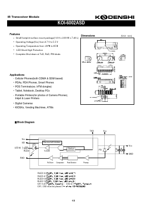 KOI-6002ASD Datasheet PDF Kodenshi Auk Co., LTD