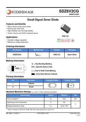 SDZ22VCG_ Datasheet PDF Kodenshi Auk Co., LTD