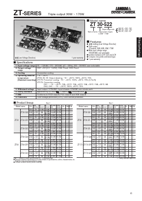ZT90-522 Datasheet PDF DENSEI-LAMBDA