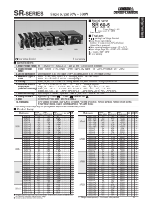 SR660-18 Datasheet PDF DENSEI-LAMBDA