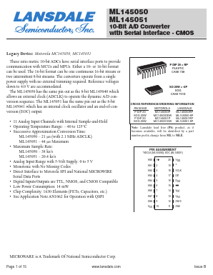 ML145051 Datasheet PDF LANSDALE Semiconductor Inc.
