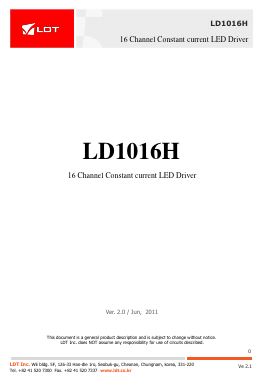LD1016H Datasheet PDF LDT Co., Ltd