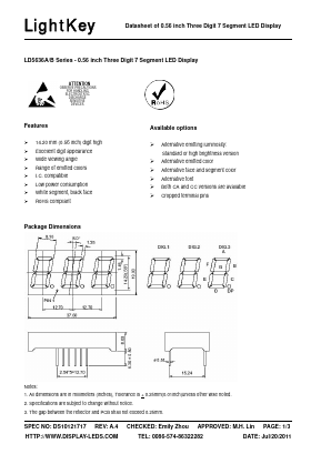 LD5636AB Datasheet PDF LightKey Optoelectronics Ltd.