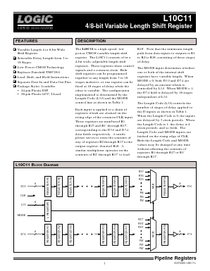 L10C11 Datasheet PDF LOGIC Devices Incorporated