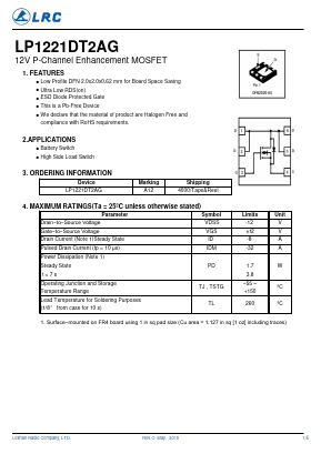 LP1221DT2AG Datasheet PDF Leshan Radio Company,Ltd