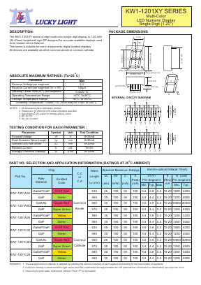 KW1-1201XY Datasheet PDF Lucky Light Electronic