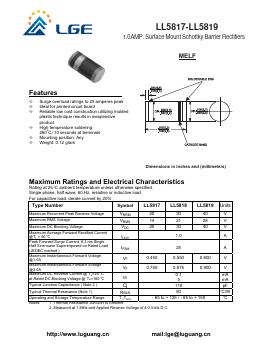 LL5819 Datasheet PDF Shenzhen Luguang Electronic Technology Co., Ltd