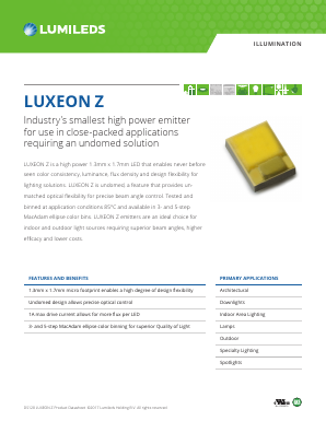 LXZ1-3080-Y Datasheet PDF Lumileds Lighting Company