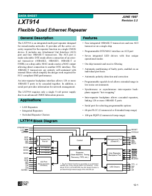 LXT914PC Datasheet PDF Level One