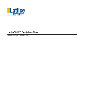 LFECP15E-5Q208I Datasheet PDF Lattice Semiconductor