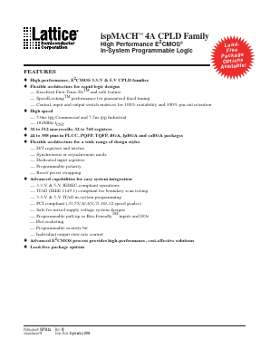 M4A5-384/160-12YI Datasheet PDF Lattice Semiconductor