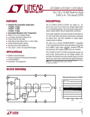 LTC2601 Datasheet PDF Linear Technology