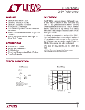 LT1009CHTRPBF Datasheet PDF Linear Technology