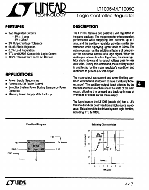 LT1005CK Datasheet PDF Linear Technology