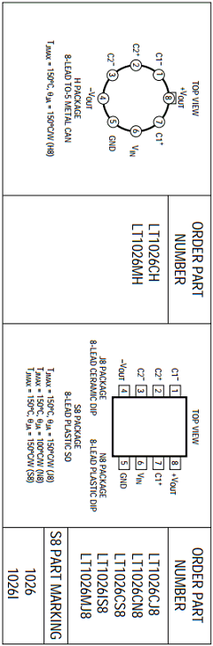 LT1026CH Datasheet PDF Linear Technology