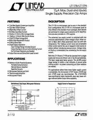 LT1179I Datasheet PDF Linear Technology