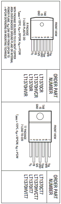 LT1370IT7 Datasheet PDF Linear Technology