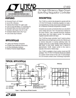 LT1432 Datasheet PDF Linear Technology