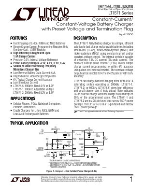 LT1571-1 Datasheet PDF Linear Technology