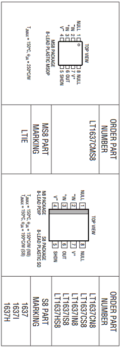 LT1637 Datasheet PDF Linear Technology
